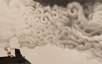 Elena Val, visita d’una il.lustradora de l’exposició dels llibres d’Akiara